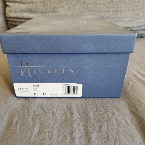 Nickels Black Peep Toe Heels US 8 New in Box - Picture 10 of 11